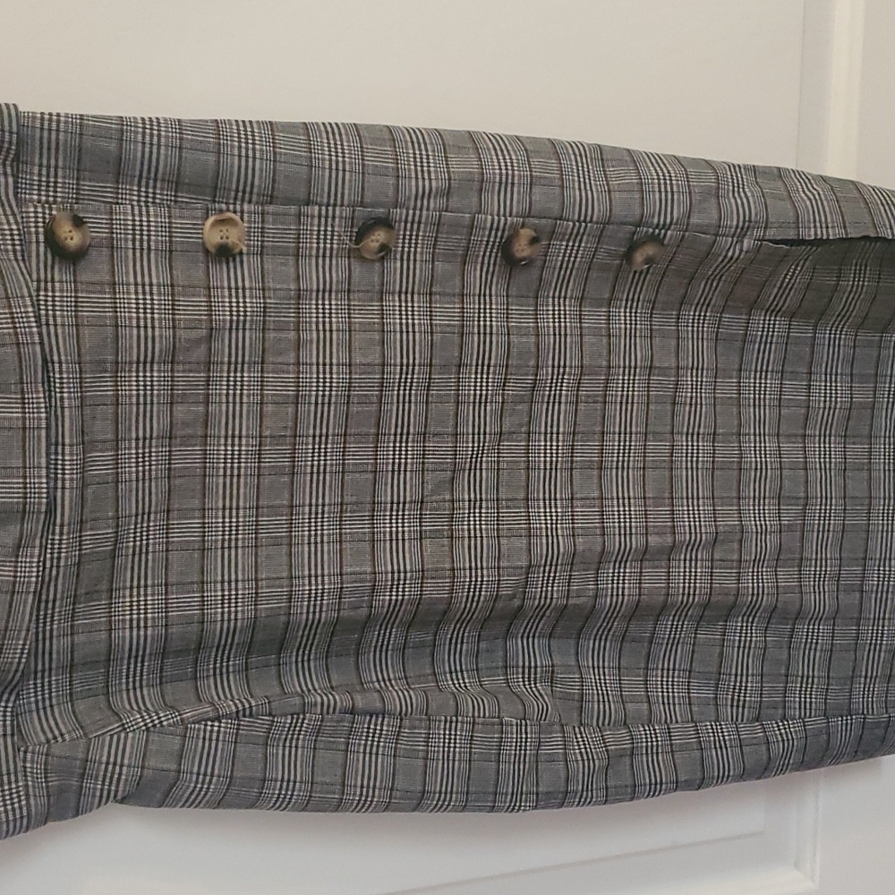 Meg & Margot Plaid Pencil Skirt szM